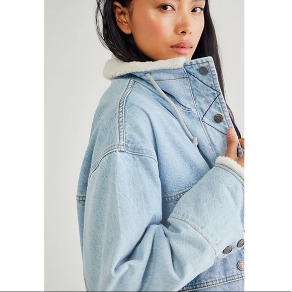 Free People Denim Jacket, New - Picture 9 of 16